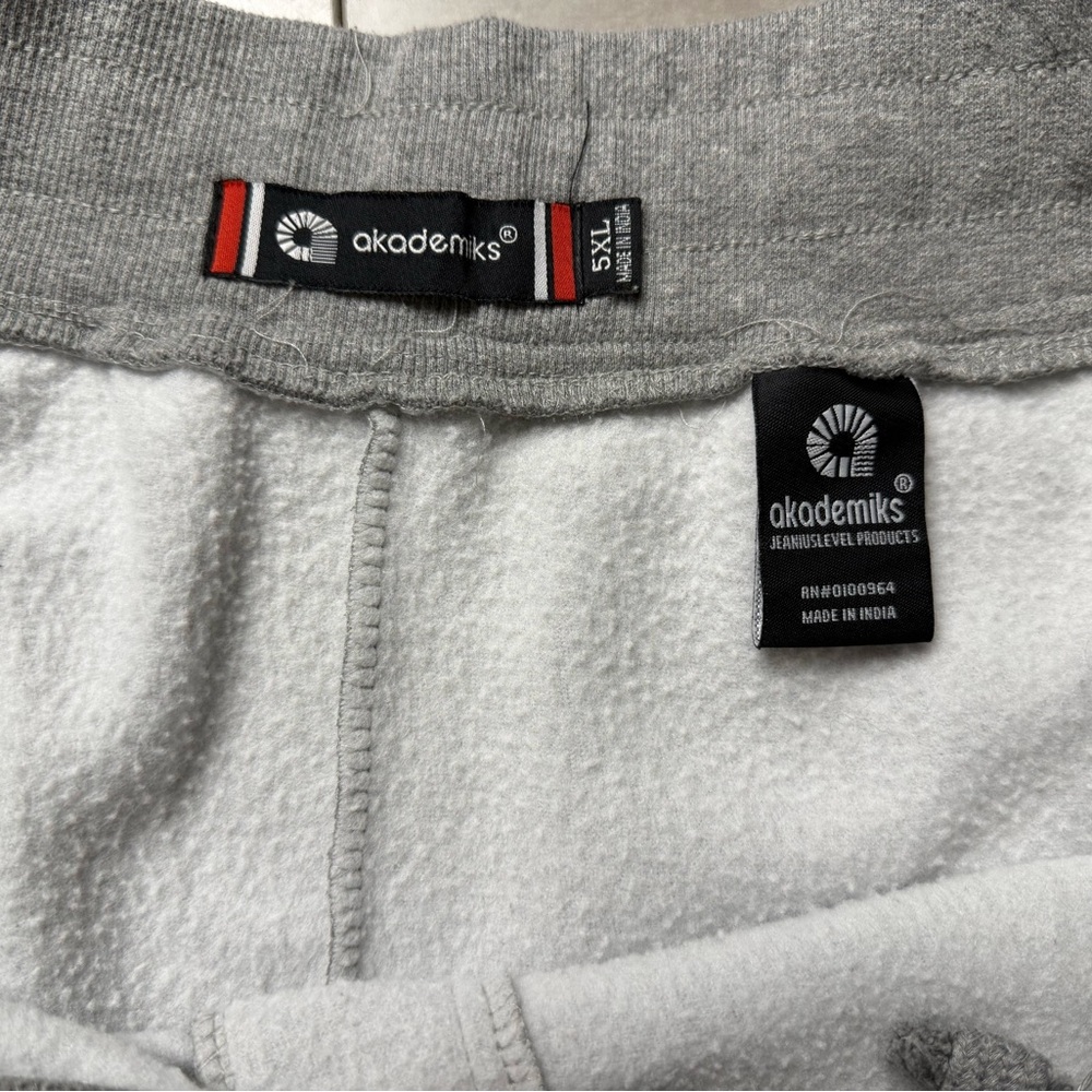 Akademiks Light Gray Fleece Sweatpants